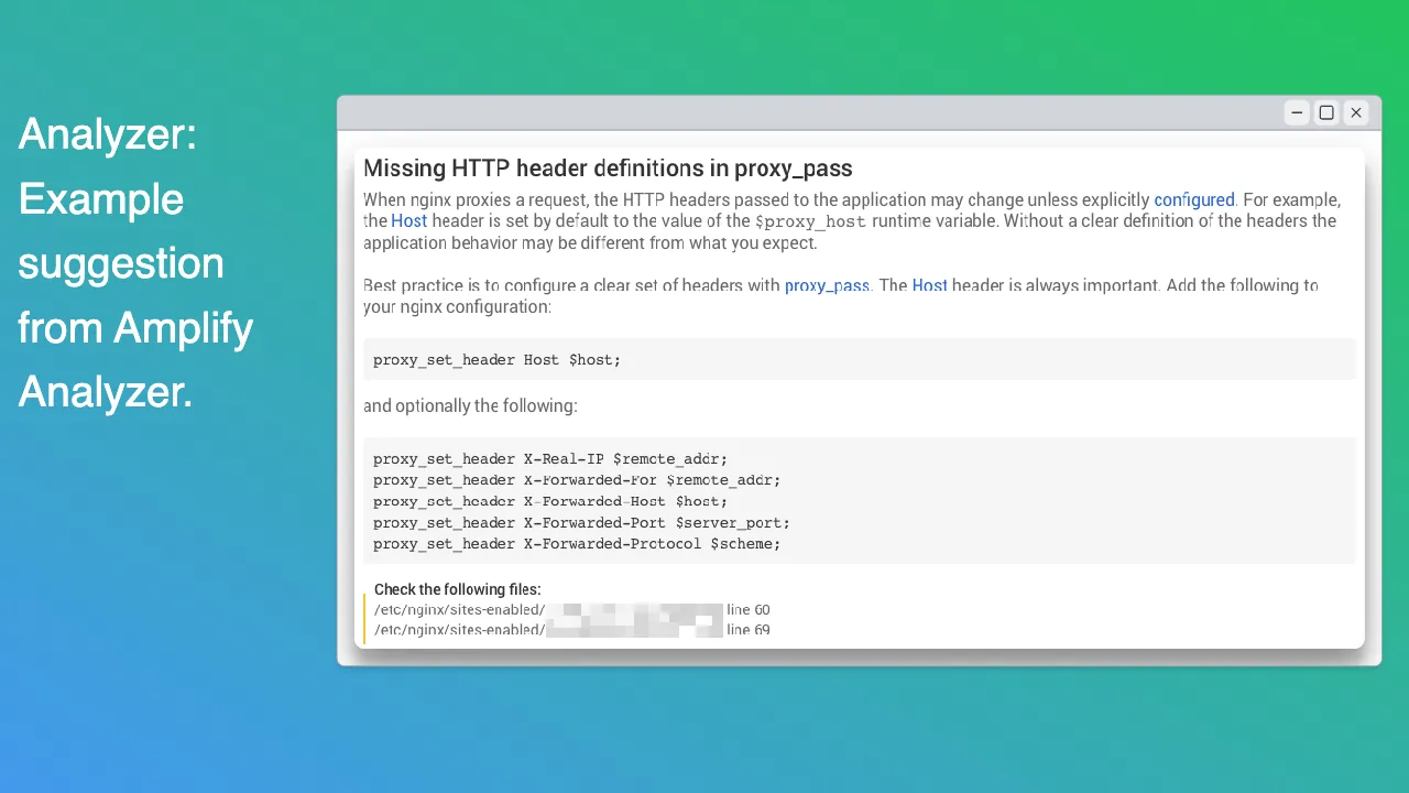 Nginx Amplify Analyzer
